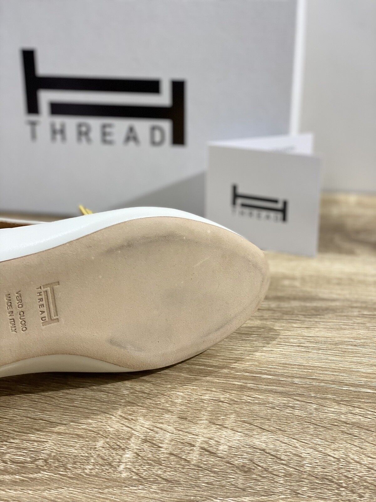 Thread Milano Mocassino Donna Lilly  Pelle Bianco Made In Italy 37