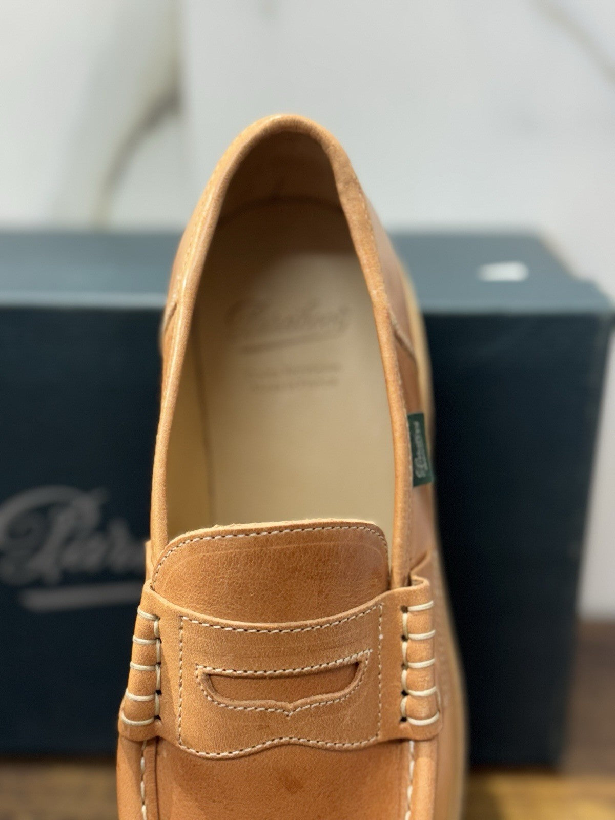 Paraboot Mocassino Reims Pelle Camel Vegetale Casual Paraboot Original Uomo 41