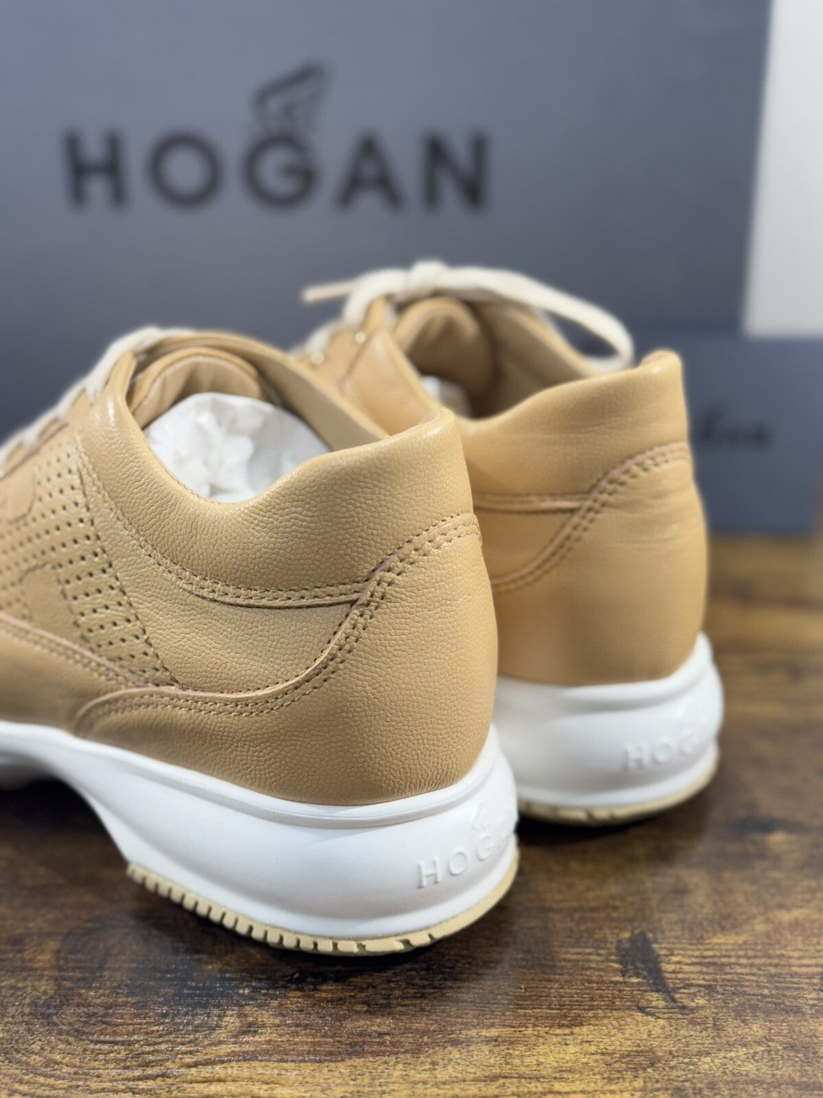 Hogan Interactive Donna Sneaker  H Forata   Pelle Deserto   Luxury Hogan 37