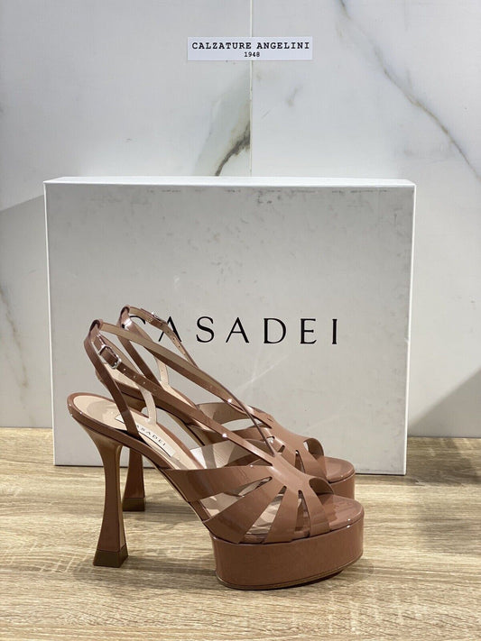 Casadei Sandalo Donna Tiffany Sandstone Luxury Casadei Woman Sandal 36