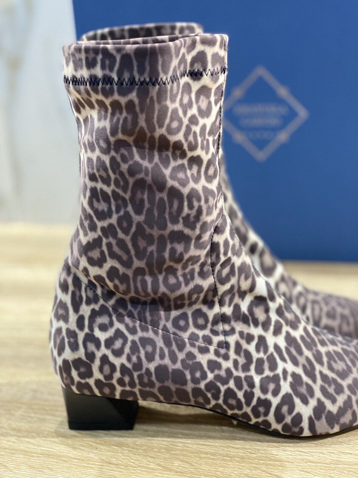 Emanuela Caruso Capri Stivaletto In Lycra Leopardato Luxury Boot 37