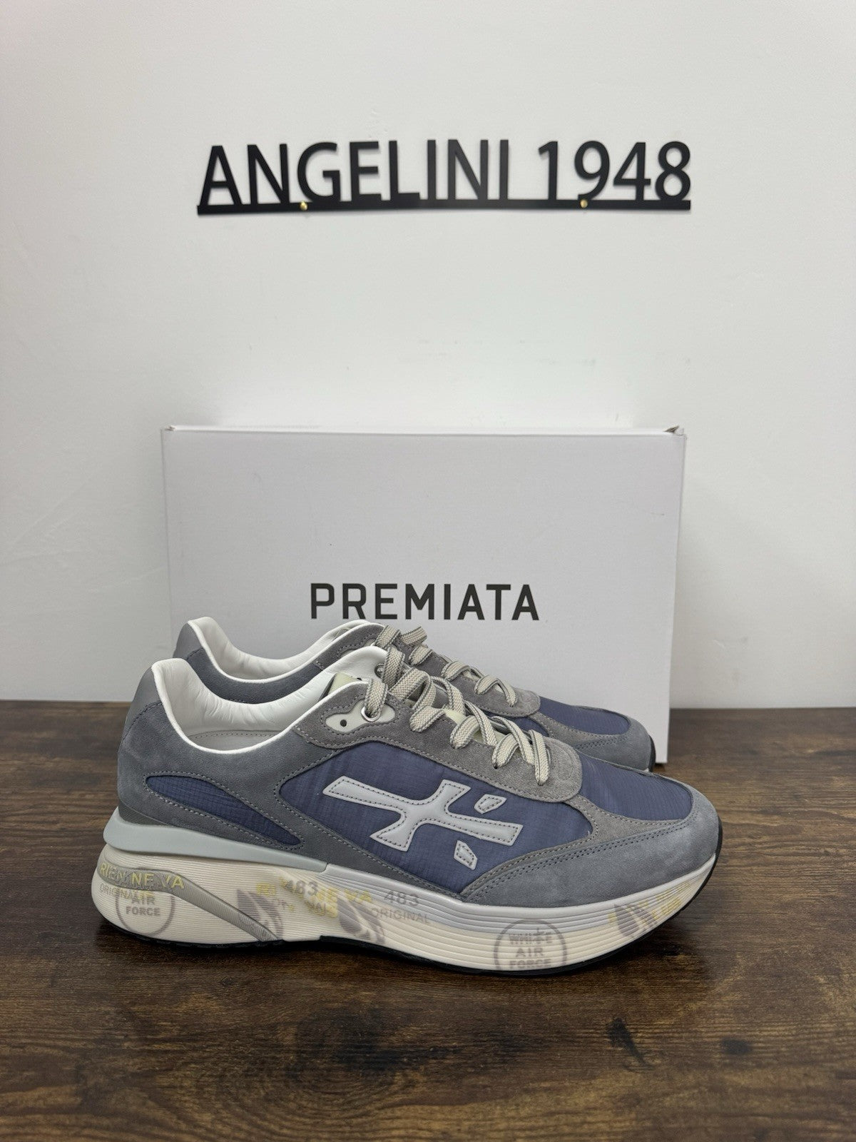 Premiata Moerun Sneaker Suede Blu  Casual Premiata Uomo 43