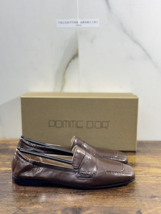 Pomme D’or Mocassino  Donna Pelle Espresso Handmade Woman Pomme D’or 37