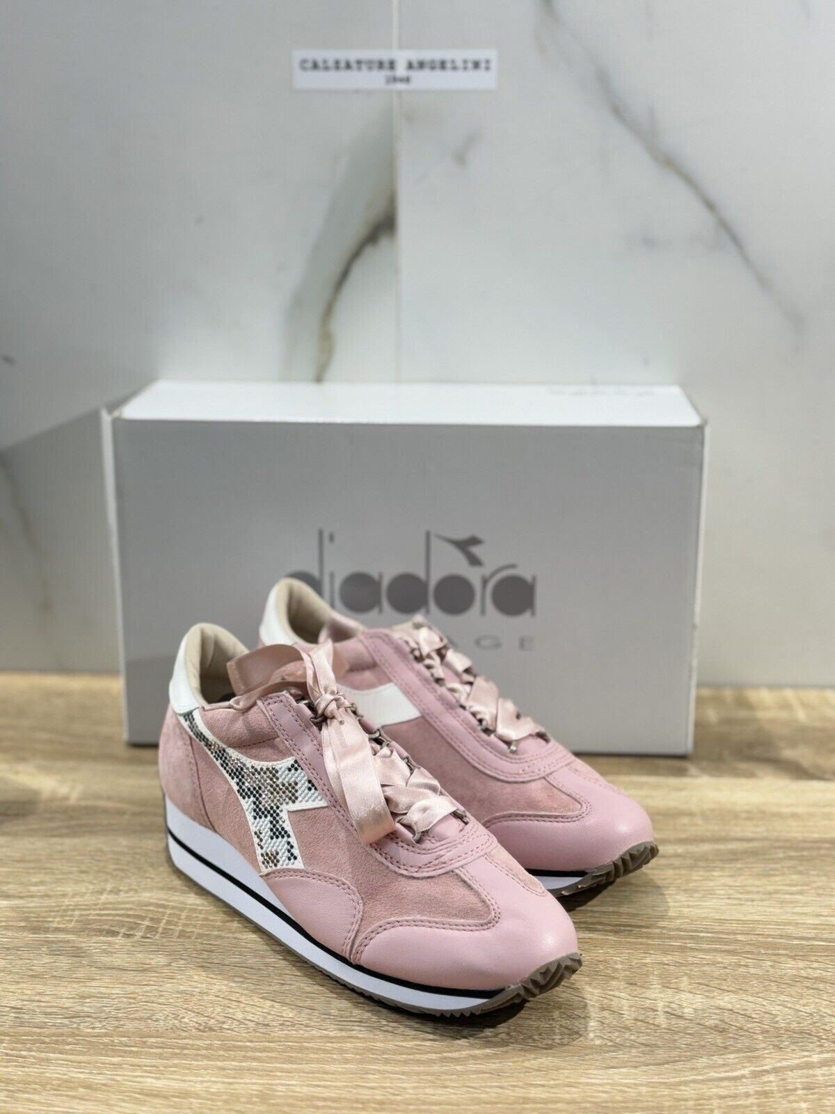 Diadora Heritage Sneaker donna  Equipe w HH Pearls Pelle Rosa Limited 38.5