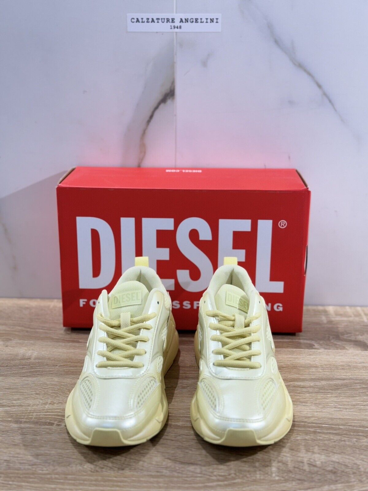 Diesel Sneaker Donna Serendipity Sport Casual Pelle Light Yellow  Extra Light 37