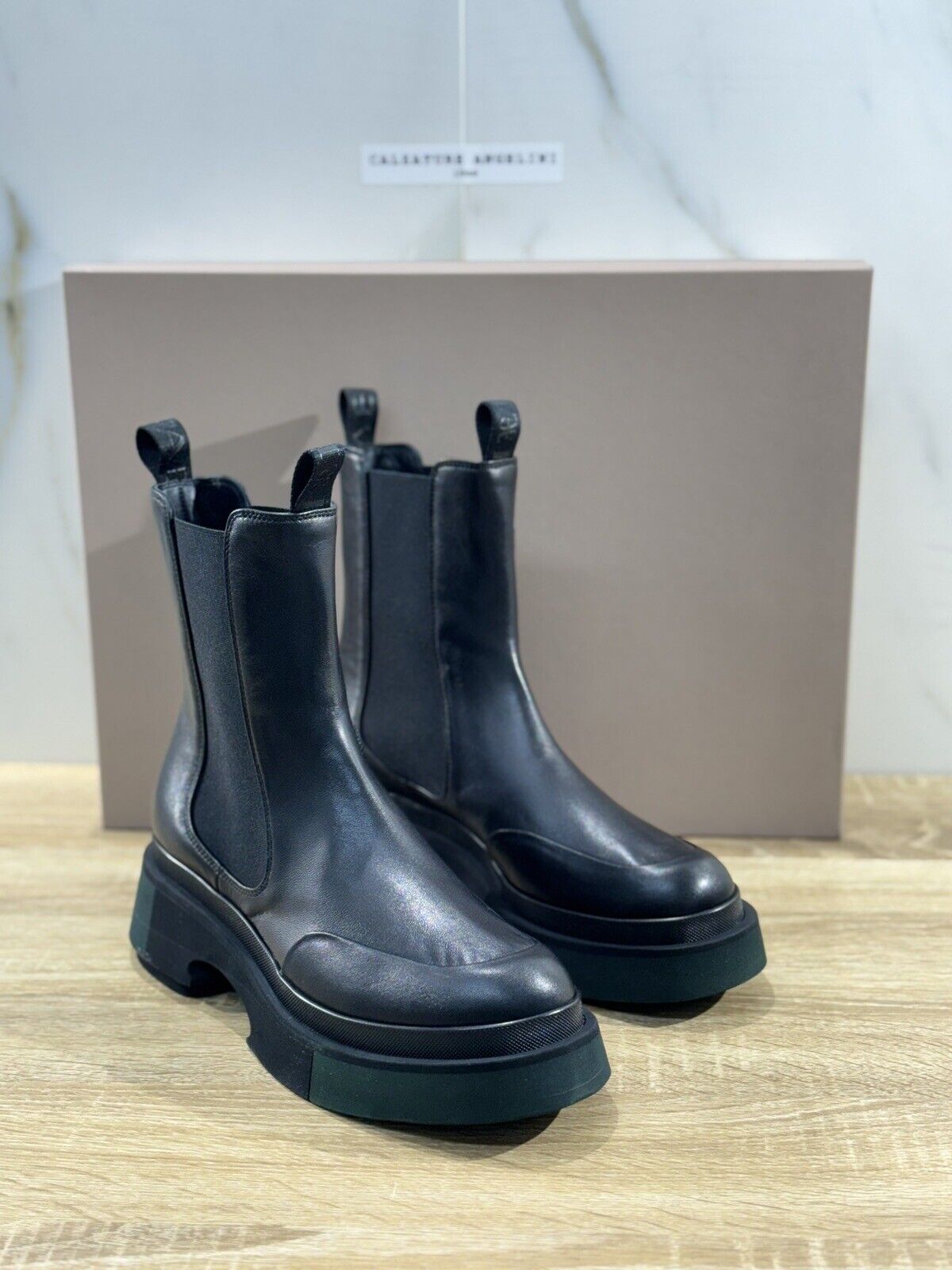 Fabi Chelsea Boot Donna Pelle Nero Luxury Woman Boot Fabi Extra Light 38