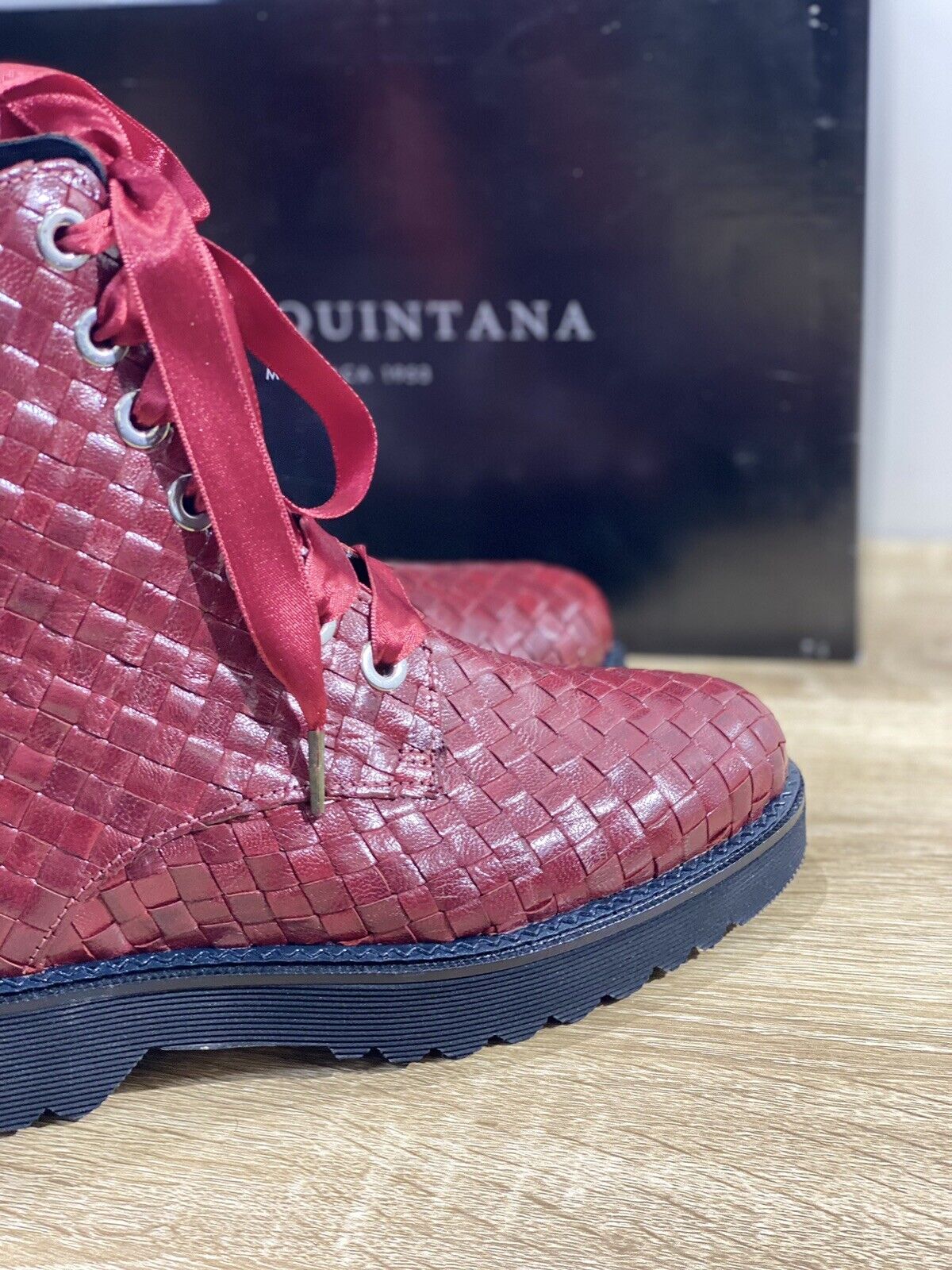 Pons Quintana Stivaletto Donna Pelle rouge Casual Anfibio Boot 38