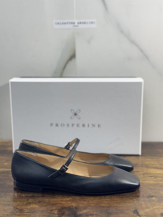 Prosperine mocassino donna in Nero Pelle  luxury made in italy 37