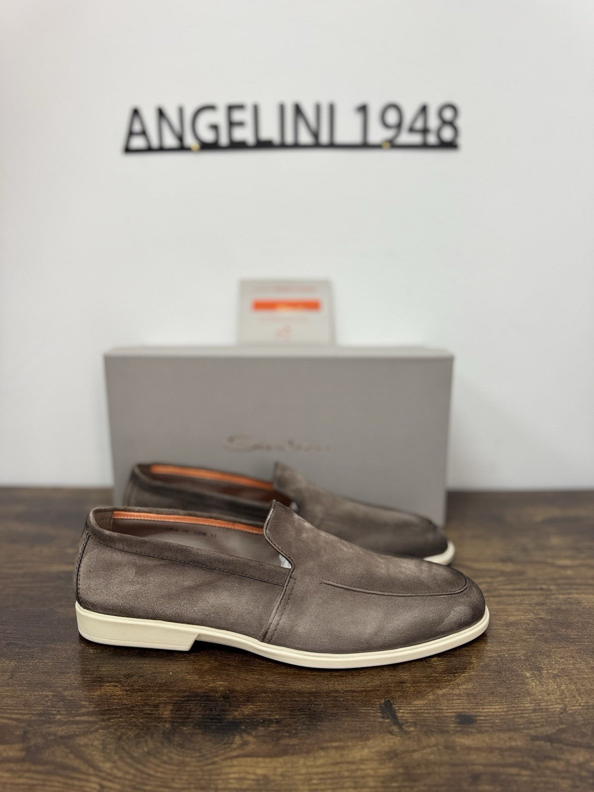 Santoni Mocassino Summer Walk Suede Brown Casual Santoni Uomo 44
