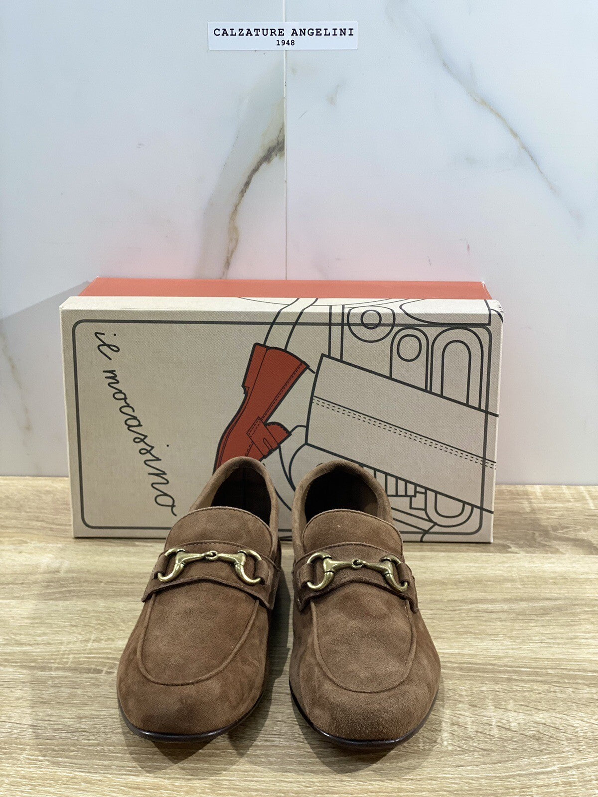 Il Mocassino Scarpa Uomo Modello Tasca In Suede Tabacco Luxury Men Shoes 41