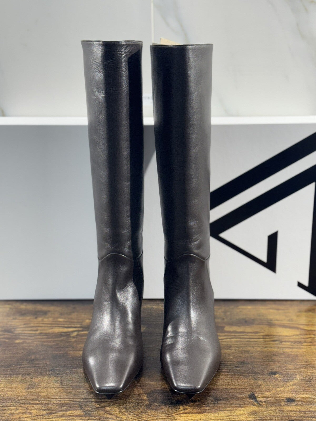 Giampaolo Viozzi Macys Stivale A Tubo Pelle Moro   Luxury Boot Woman 40