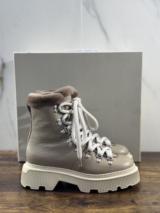 Santoni Mountain  Boot Donna Pelle Light   Casual Luxury Boot Woman Santoni 38