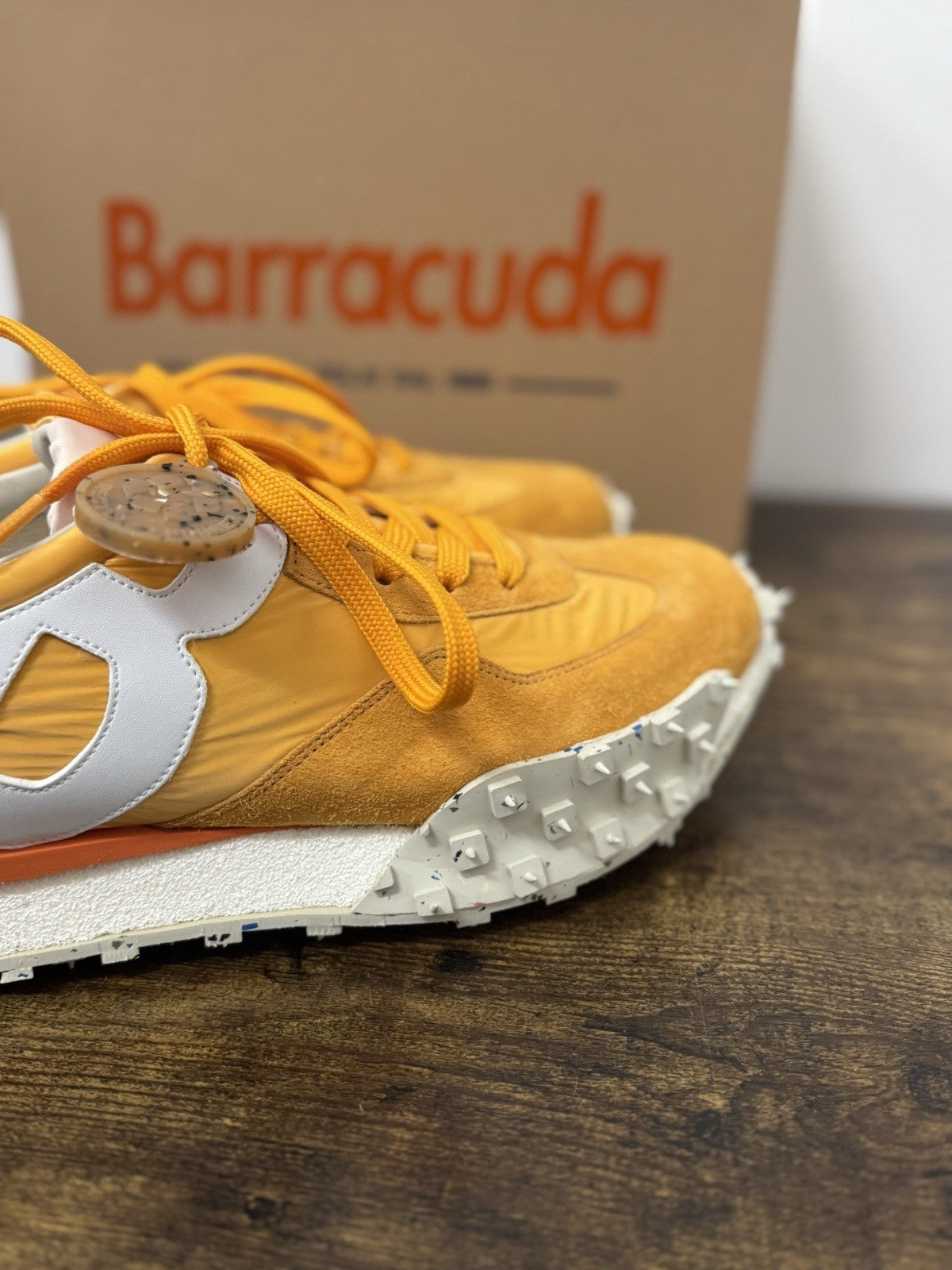 Barracuda Sneaker Suede Arancio Casual Scarpa Uomo 43