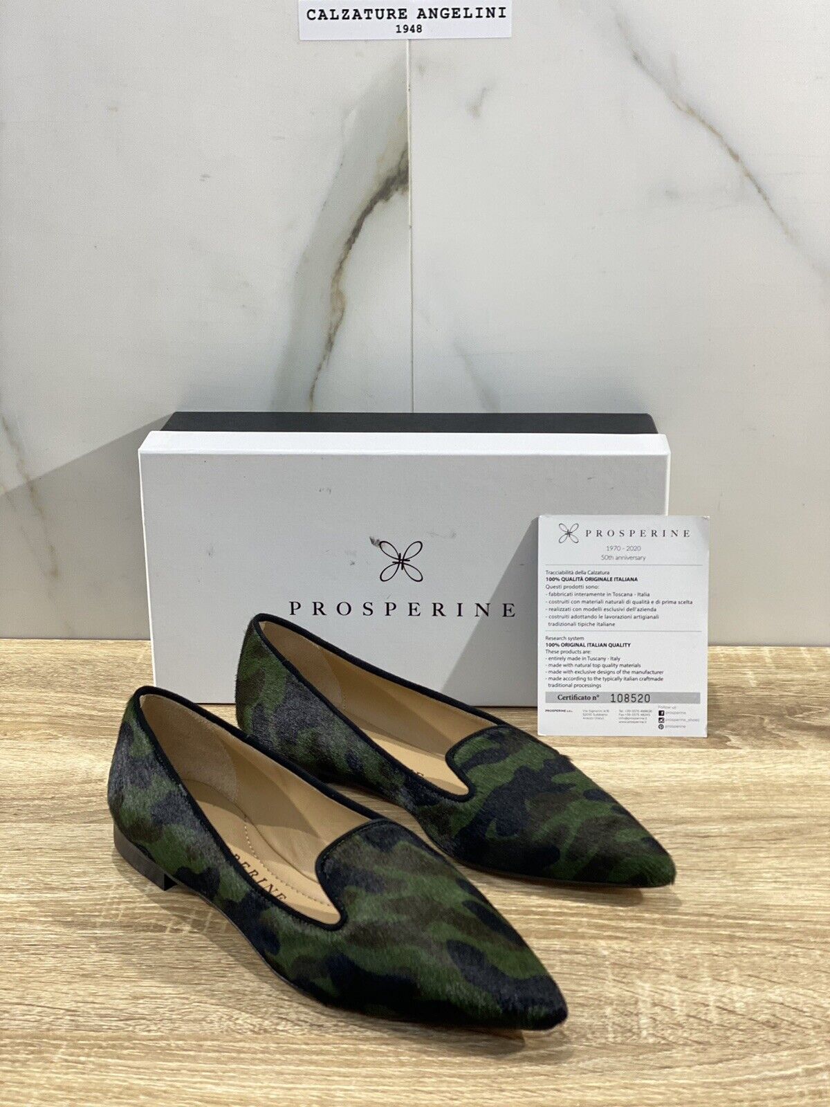 Prosperine Ballerina donna in Cavallino Militare luxury made in italy 41