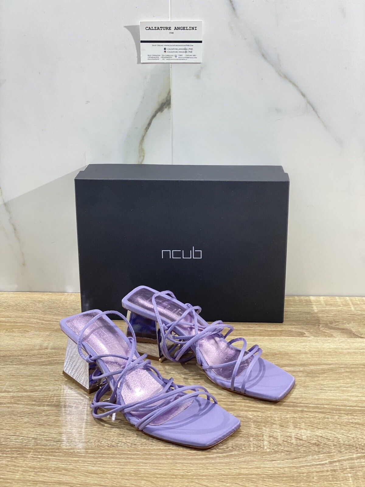 Ncub Sandalo donna Lexy 17 luxury sandal NCub Raso  Lilla 38