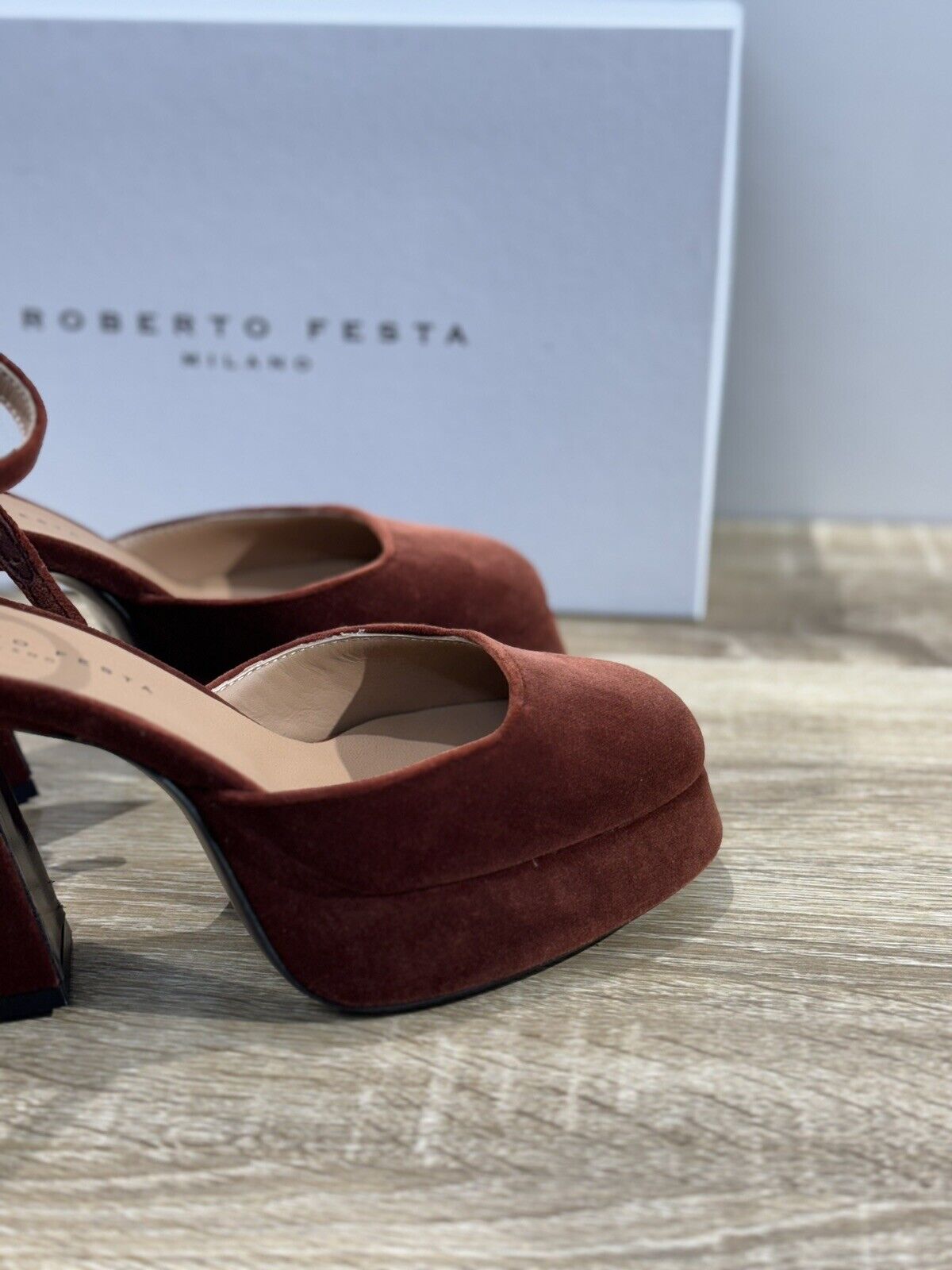 Roberto Festa Pumps Nicla Velluto Borgogna    Casual Shoes 40