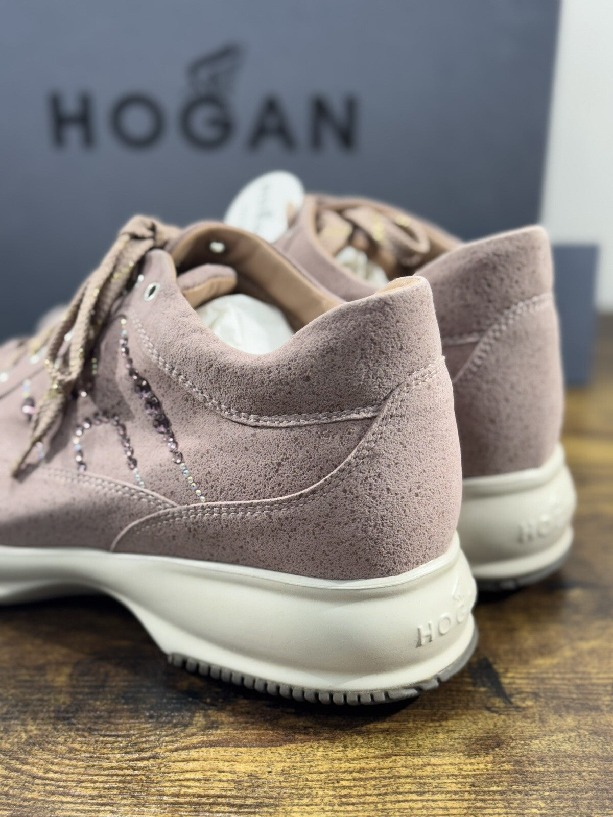 Hogan Interactive Donna Sneaker  H Strass Profilo Pink    Luxury Hogan 39.5