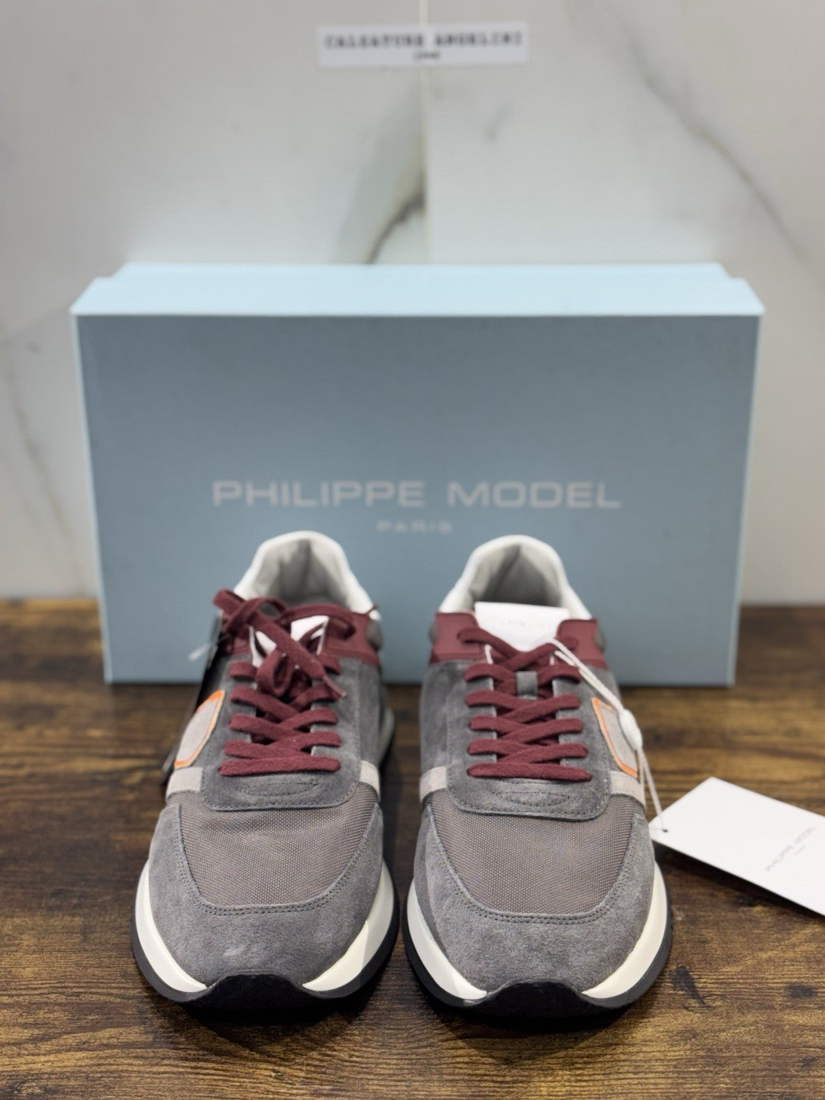 Philippe Model  Tropez  Sneaker Pelle Grey    Casual Uomo 42