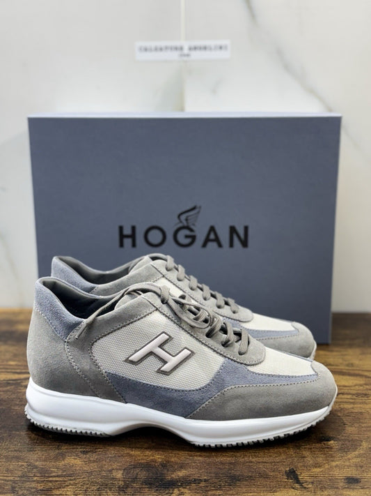 Hogan Interactive Suede Grey  Casual Scarpa Hogan Uomo 42.5