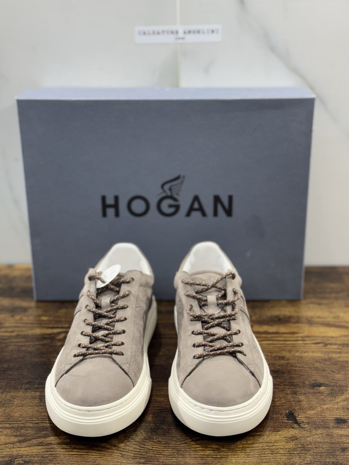 Hogan H365 Sneaker Pelle Grey Nabuk  Casual Hogan Uomo 40