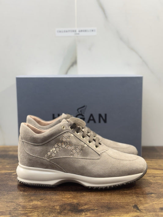 Hogan Interactive Suede Palude Micro Borchie  Casual Hogan Donna 37.5