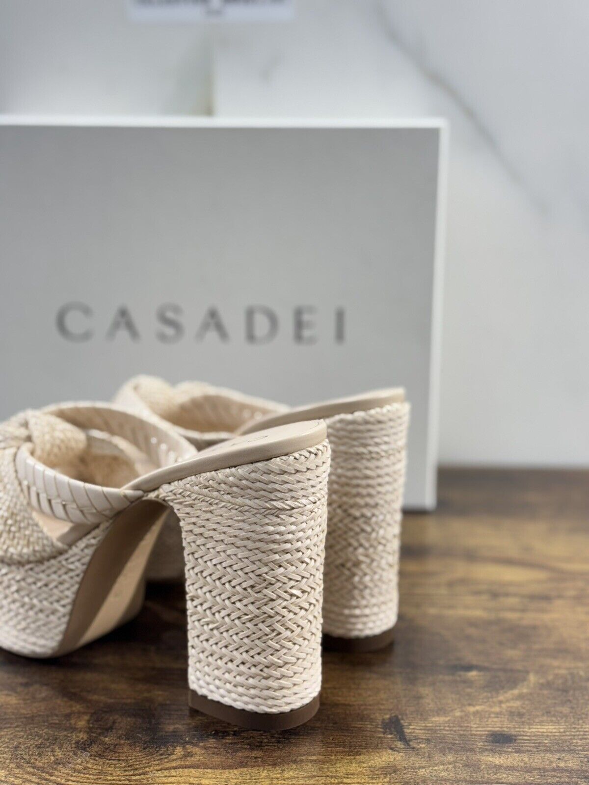 Casadei Sandalo Donna Con Tacco Pelle Beige Luxury Casadei 40