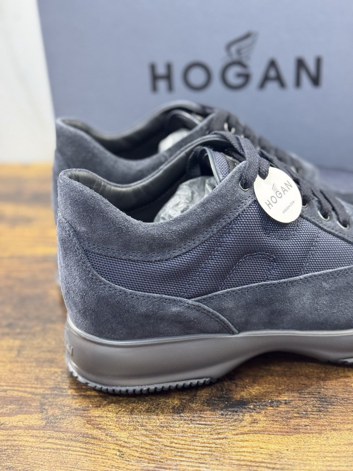 Hogan Interactive Suede Blu  Casual Uomo Hogan 42