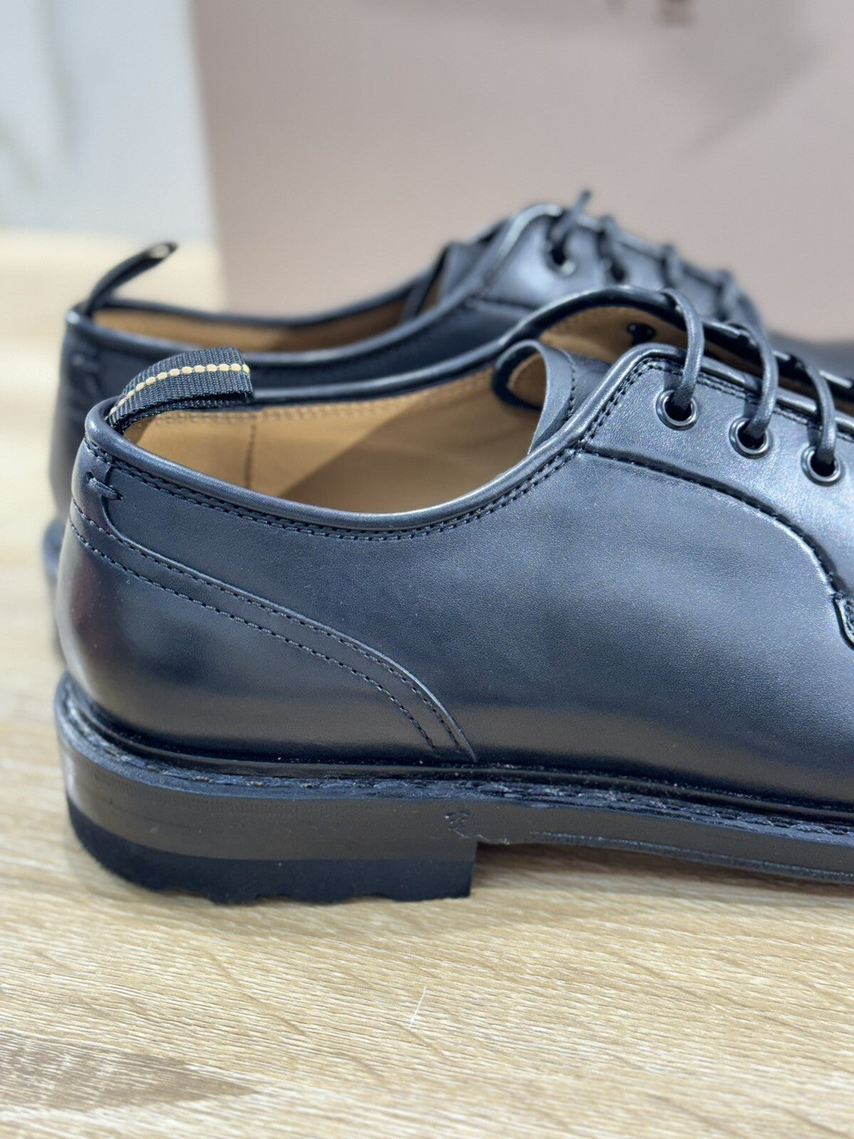 Fabi Scarpa Derby Uomo Pelle Nera Luxury Handmade Fabi Handmade Lace Up 41