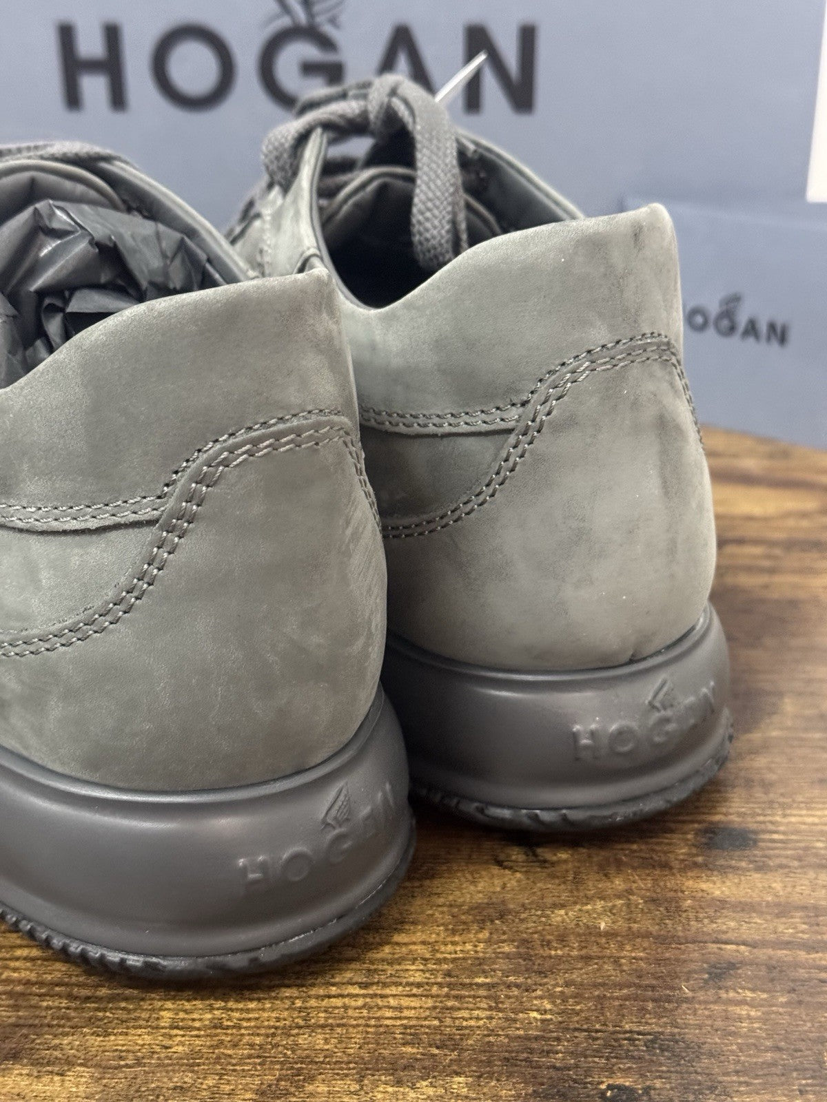 Hogan Interactive Icon Pelle Nabuck Piombo   Casual Sneaker Hogan Uomo 39