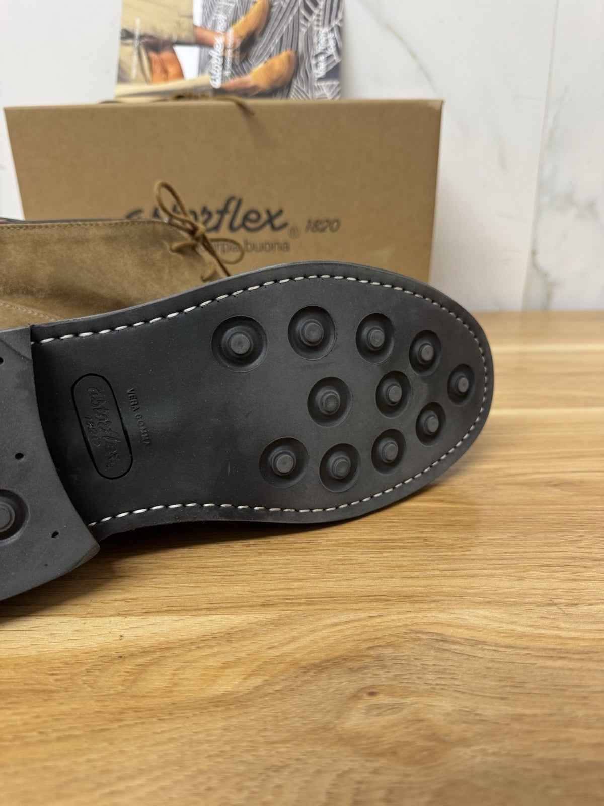 Astorflex Deukeflex Suede Whiskey Top Quality Italy Uomo 42