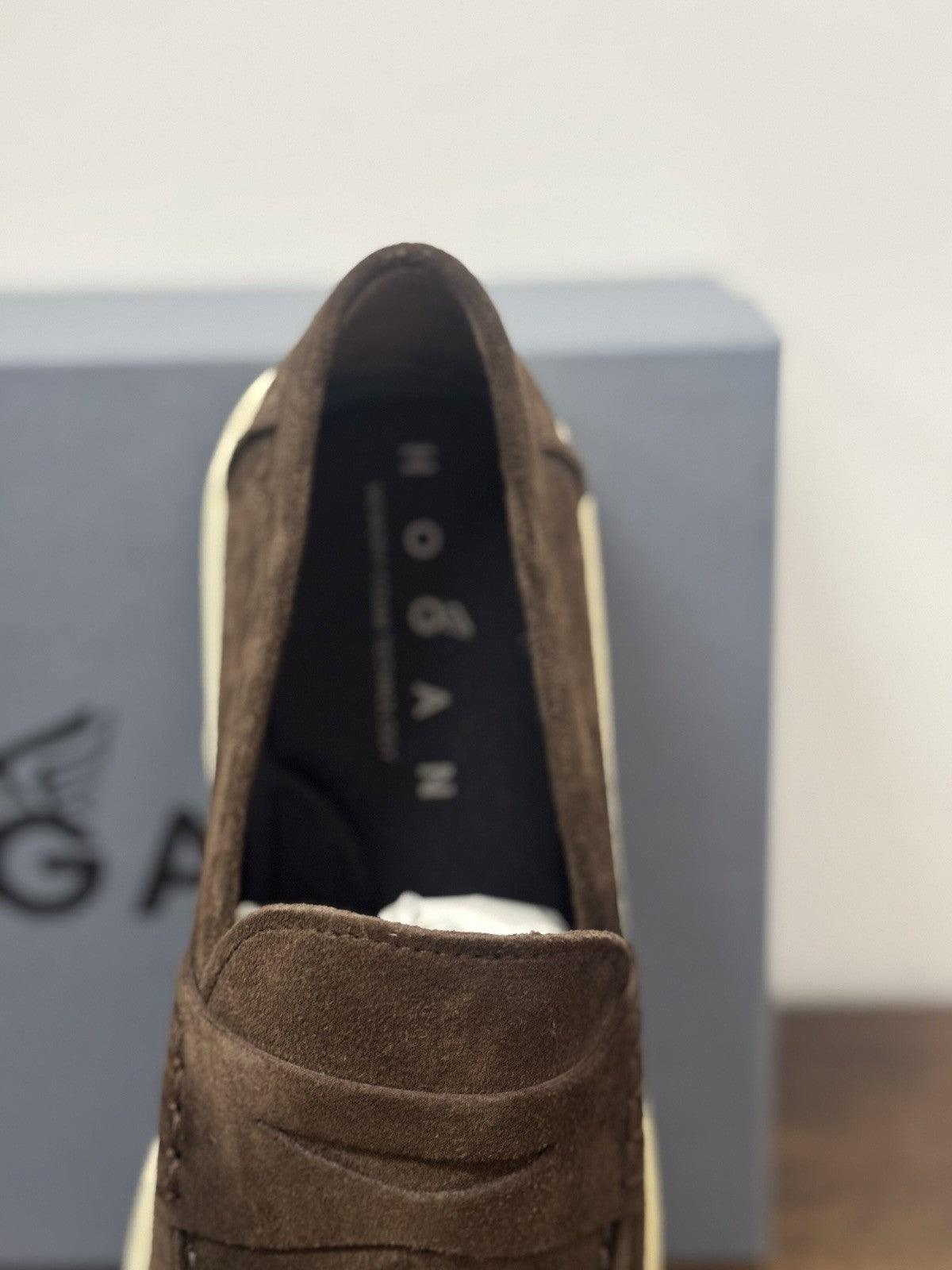 Hogan Mocassino Cool Suede Testa Moro Memory Foam Causal Hogan Uomo 42.5