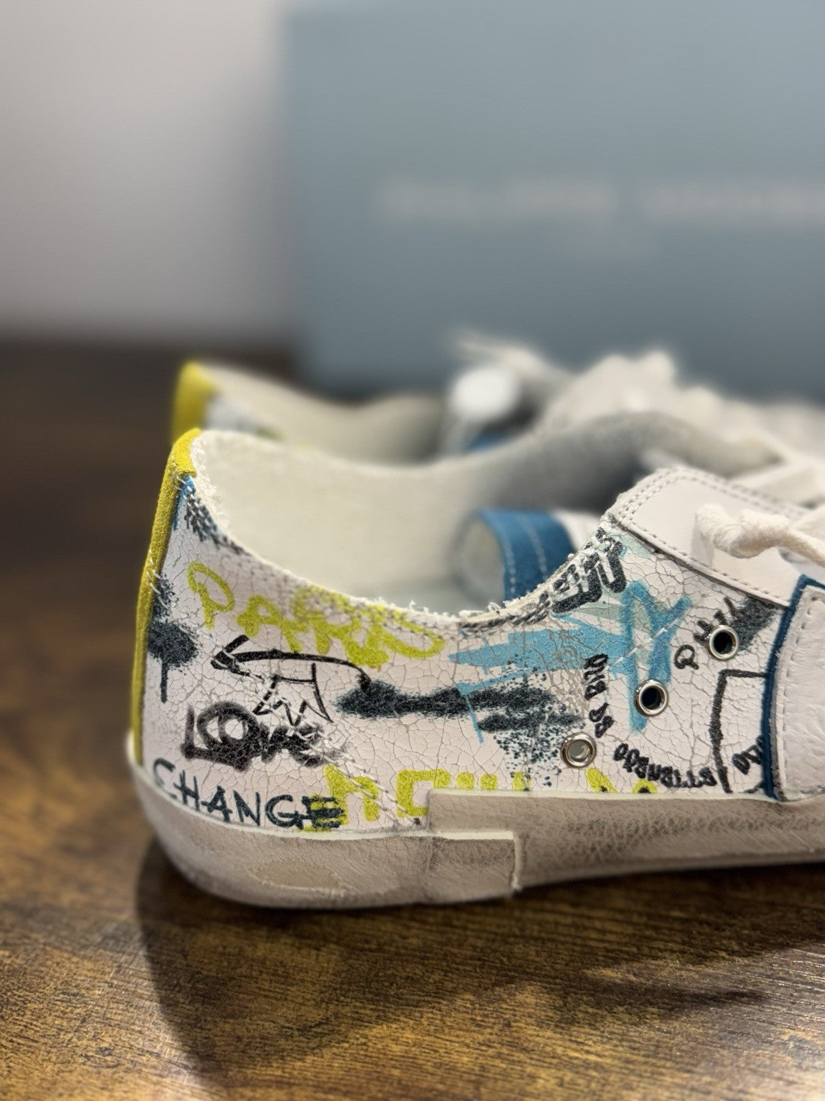 Philippe Model Paris Low Pelle Bianca Limited Edition   Casual Sneaker Uomo 45