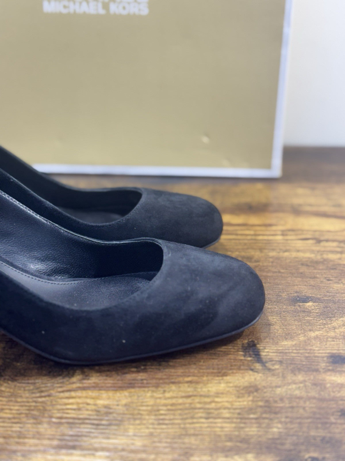 Michael Kors Perla Pump Donna Suede Nero  Con tacco 38.5