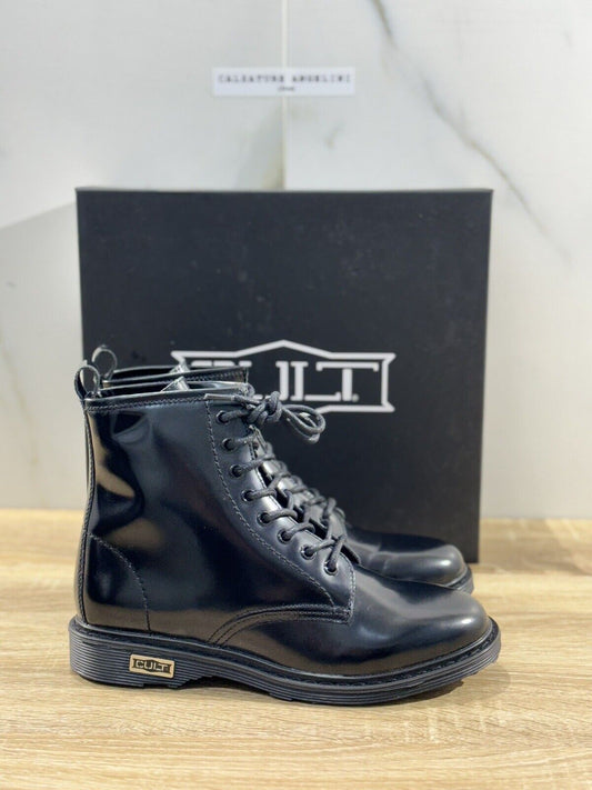 Cult Sabbath 420 Mid Brushed  Pelle Nero  Casual Cult Woman Boot 40