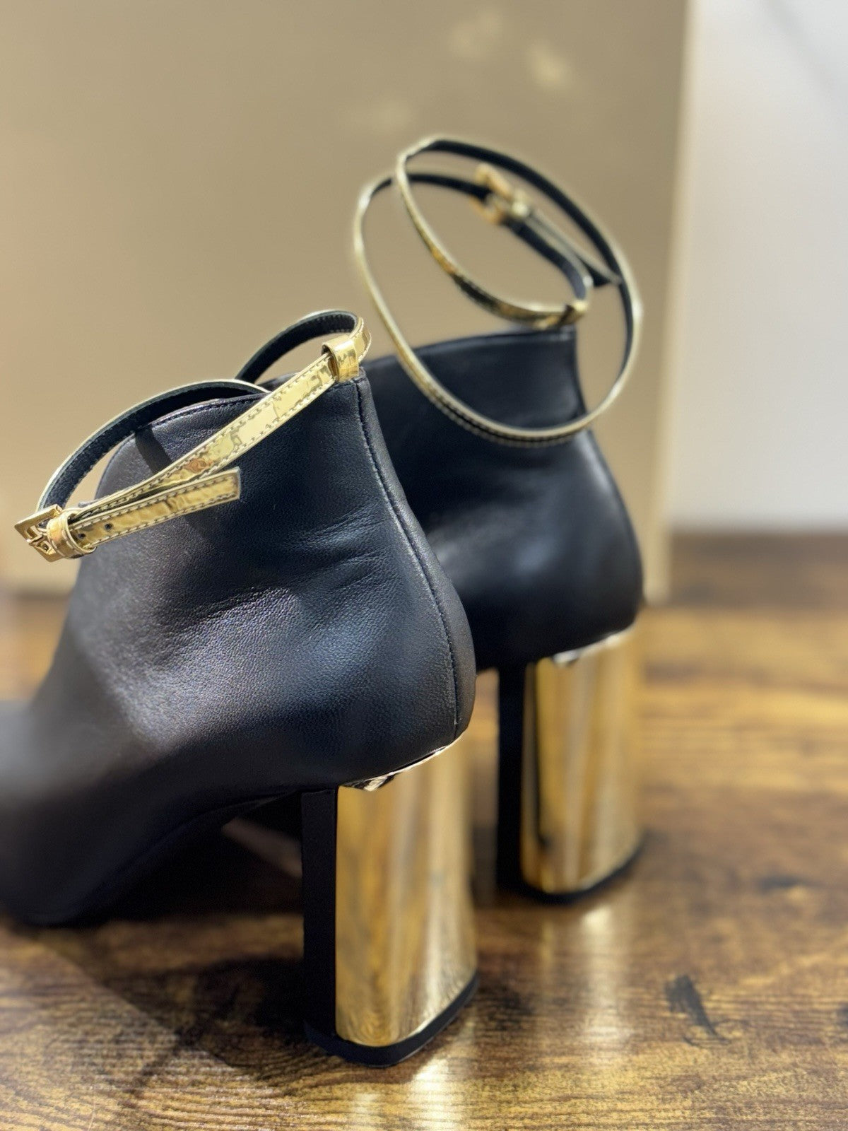 Ninalilou Stivaletto Donna Pelle Nero Con Tacco Luxury Boot 37