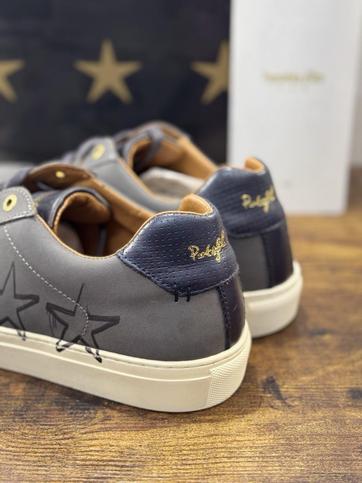Pantofola D’oro Sneaker  Milan    Pelle Grey   Casual Scarpa  Uomo 45