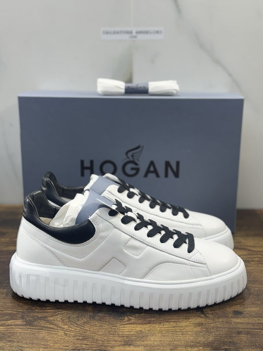Hogan H-stripes  H Spezzata Pelle Bianca Memory Foam Scarpa Hogan Uomo 40