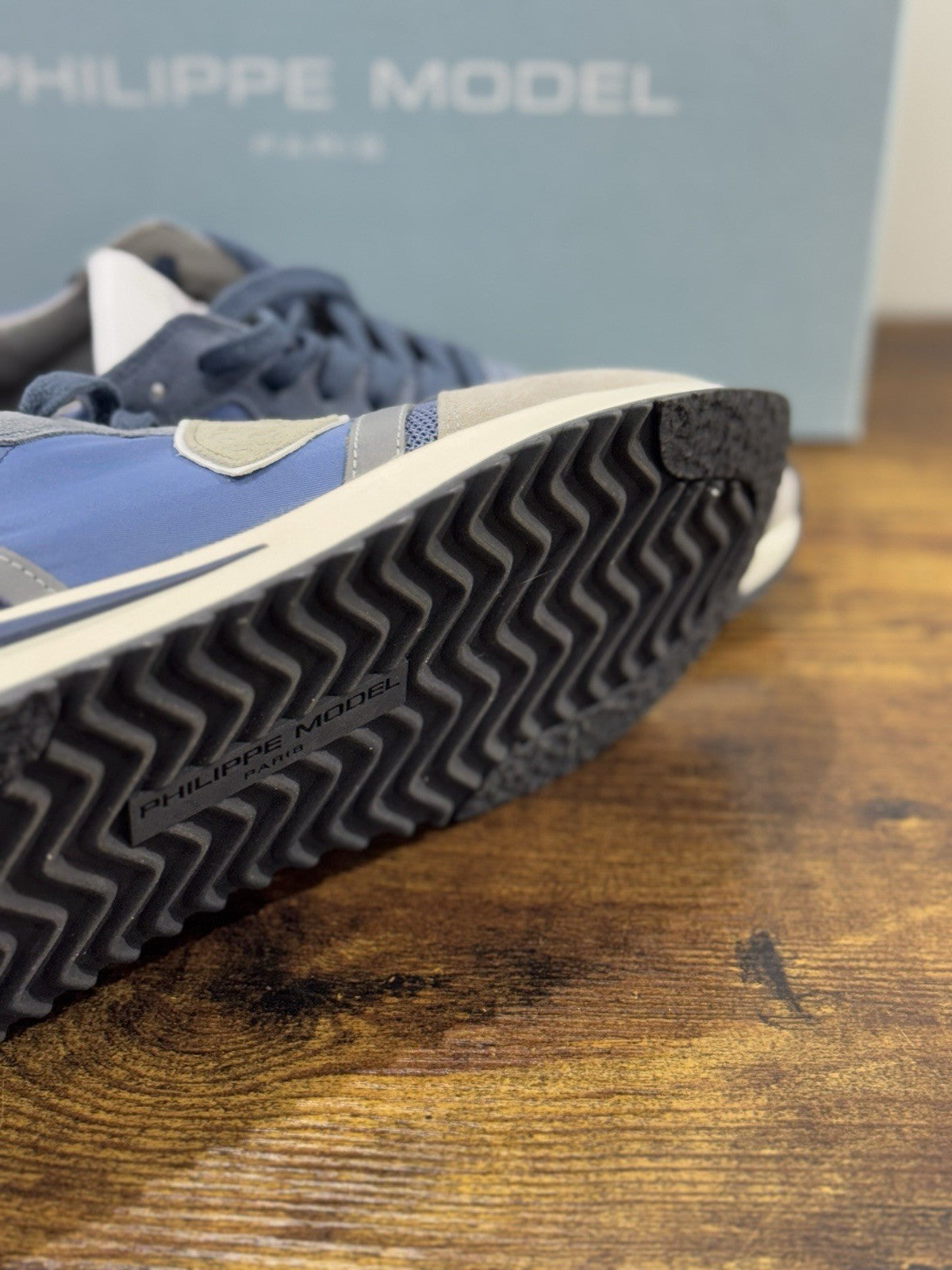 Philippe Model  Tropez  Sneaker Pelle Grey Blu   Casual Uomo 40