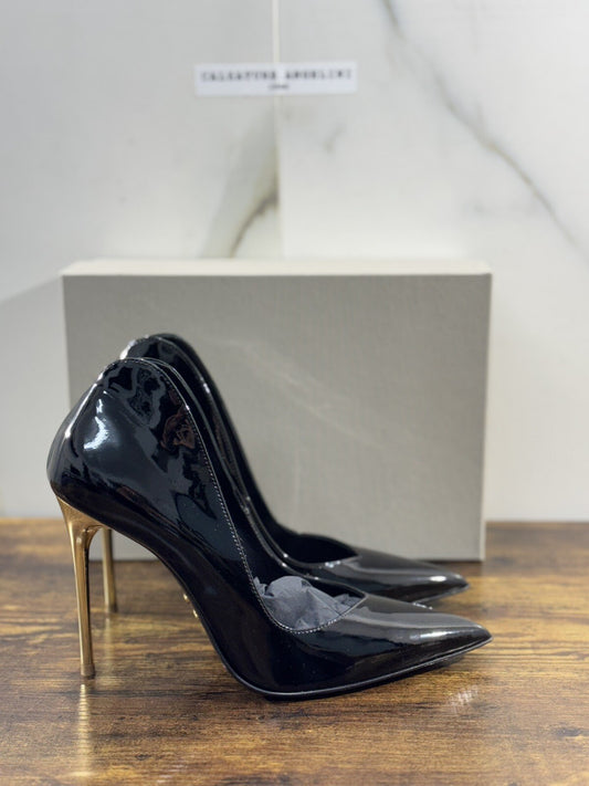 Sergio Levantesi Decollete’ donna Lian  Pelle Nero   made in italy luxury 39