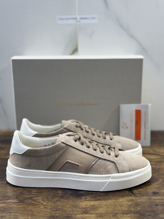 Santoni Sneaker DBS  Pelle Brown    Luxury Santoni Scarpe Uomo 42