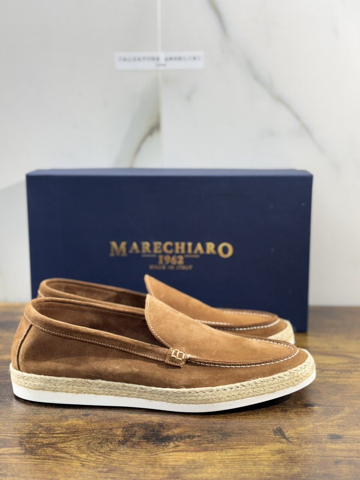 Marechiaro 1962 Mocassino Uomo Summer Icon Suede Terra 41