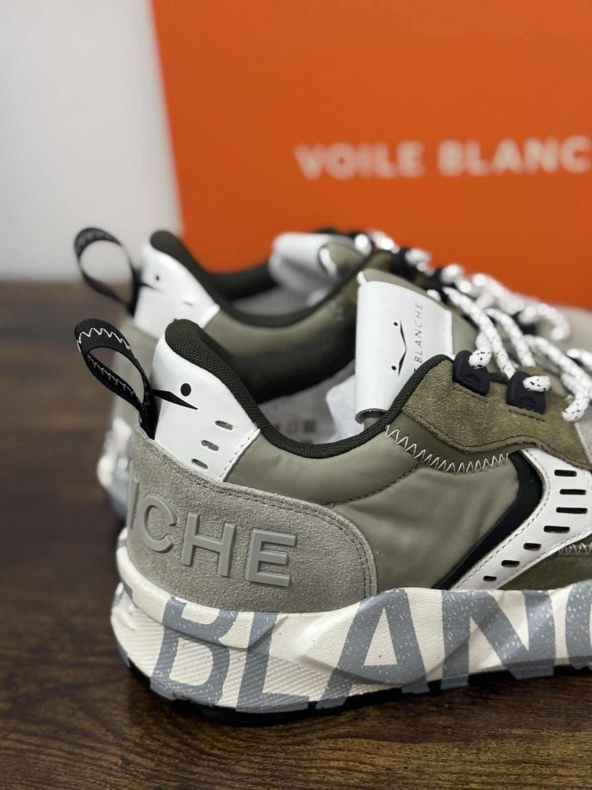 Voile Blanche Sneaker Club 01   Pelle Suede Nylon Verdone Casual Uomo 40