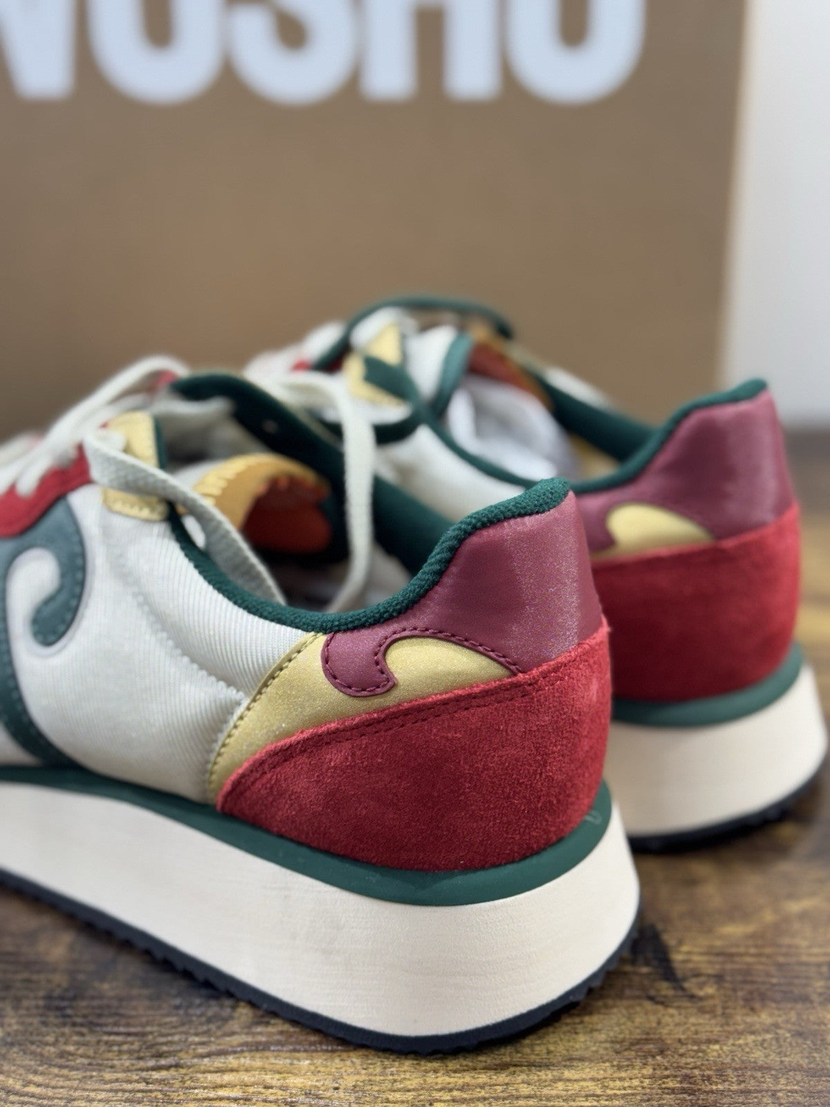 Wushu Ruyi Sneaker Uomo Casual Verde Rosso  43