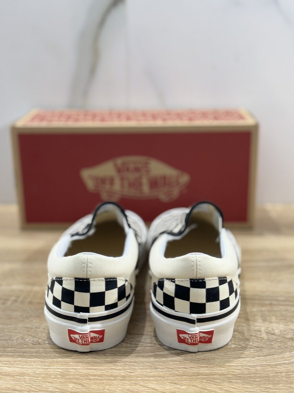 Vans Classic Slip On Checkerboard Bianco Nero  Casual Icon Vans 40