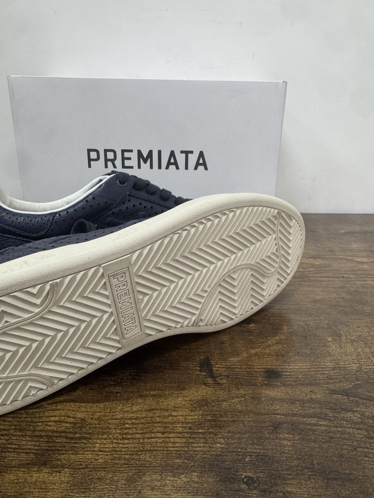 Premiata Quinn Sneaker Pelle Blu Casual Premiata Uomo 40
