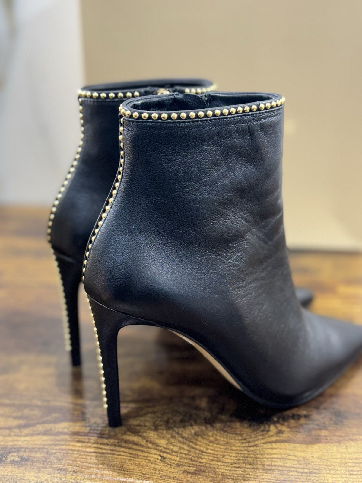 Ninalilou Stivaletto Donna Pelle Nero Con Tacco Luxury Boot 37