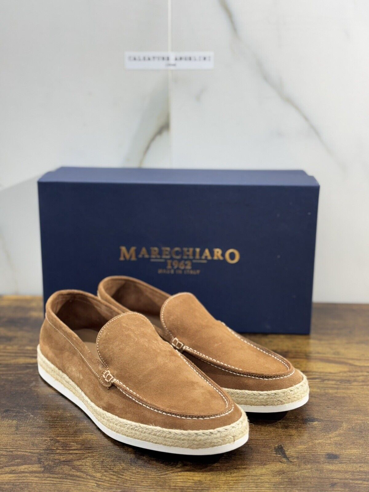 Marechiaro 1962 Mocassino Uomo Summer Icon Suede Terra 42