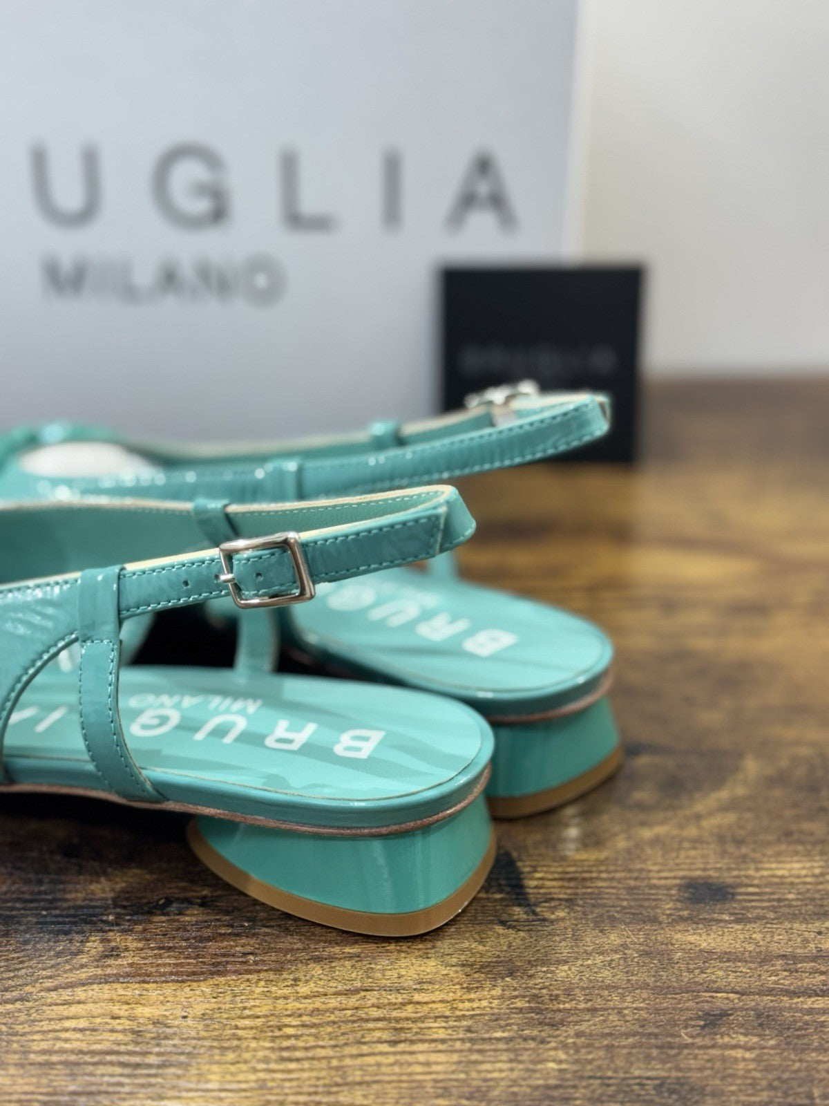 Bruglia Milano Slingback Tiffany  Pelle  Top Quality Scarpe Donna 41