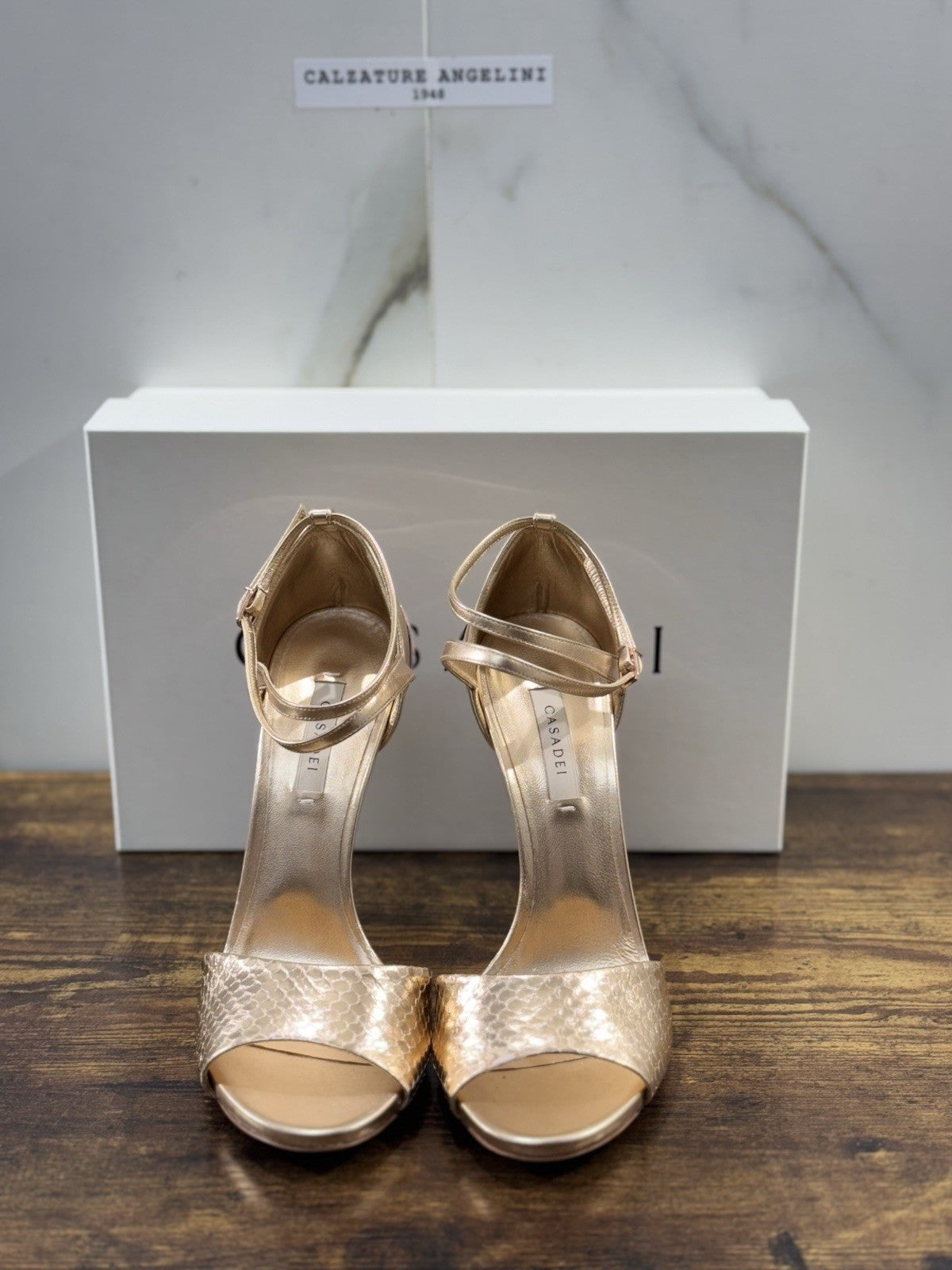 Casadei Sandalo Donna Tacco Blade Pelle Skin  Luxury Casadei Woman 39
