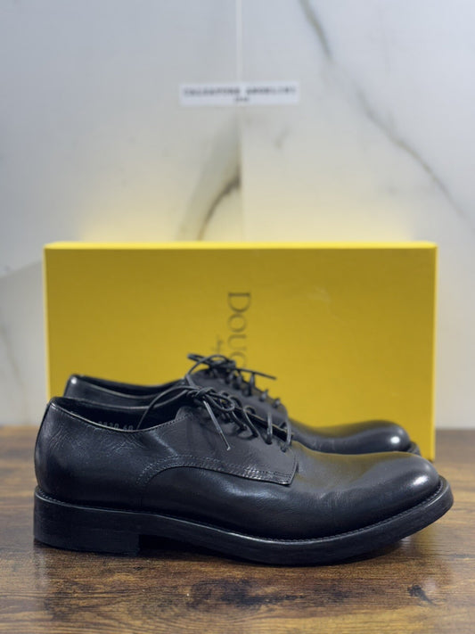 Doucal’s Scarpa Uomo Derby  Pelle Nero  Luxury Men Doucal’s Shoes 40